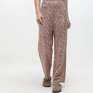Rhythm Pants Women's 8 Straight Leg Trousers Carmella High Rise Floral Surf NWT‎